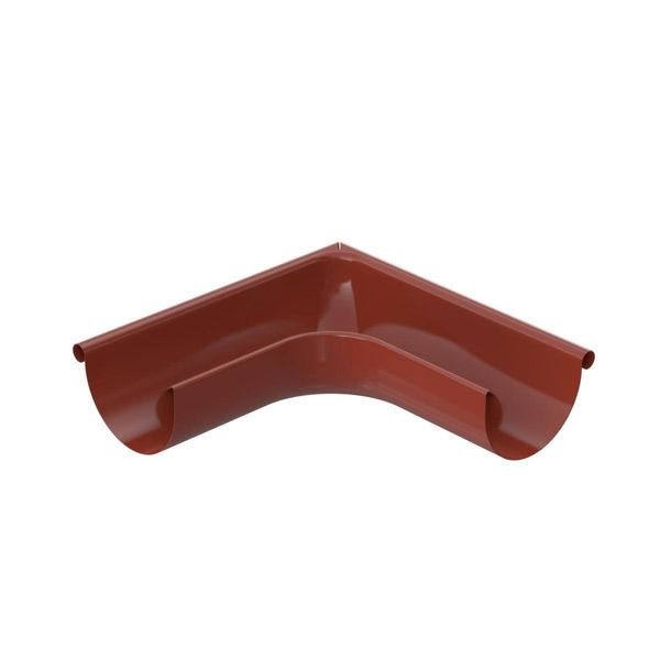 Bryza Angolo Di Grondaia Esterna Zincato Ø 150 Mm, Rosso Mattone Ral 8004-image