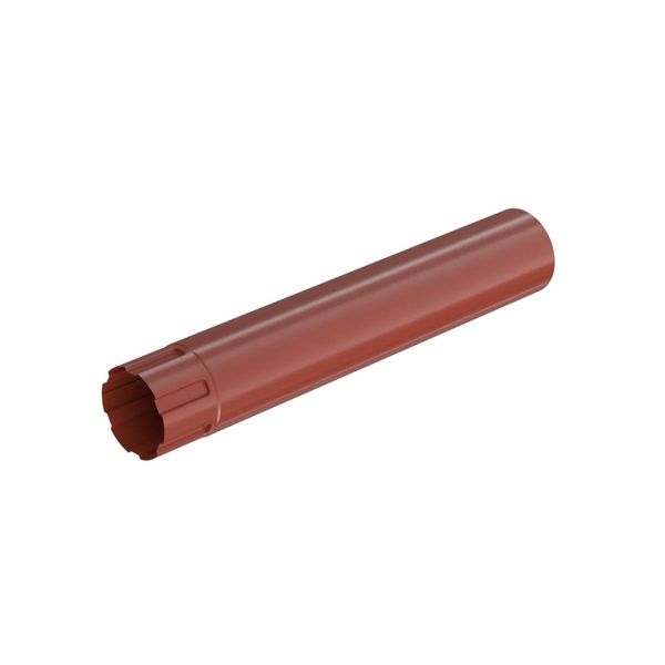 Bryza Scarico Senza Collo Zincato Ø 100 Mm, Lunghezza 1M, Rosso Mattone Ral 8004-image