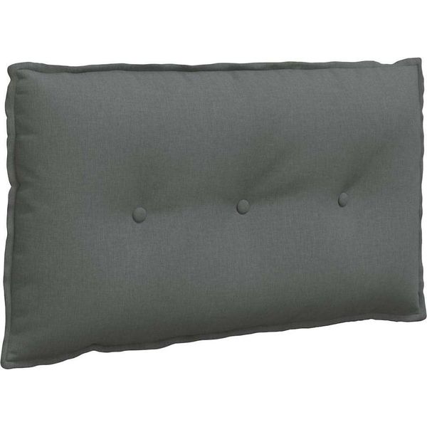 Vidaxl Cuscino Per Lo Schienale Grigio Scuro 80 X 19 X 50 Cm In Tessuto-image