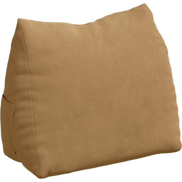 Vidaxl Cuscino Per Lo Schienale Marrone 45 X 20 X 35 Cm In Tessuto A Coste-image