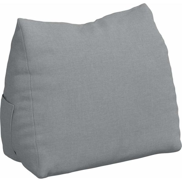 Vidaxl Cuscino Per Schienale Grigio Chiaro 45 X 20 X 35 Cm In Tessuto-image