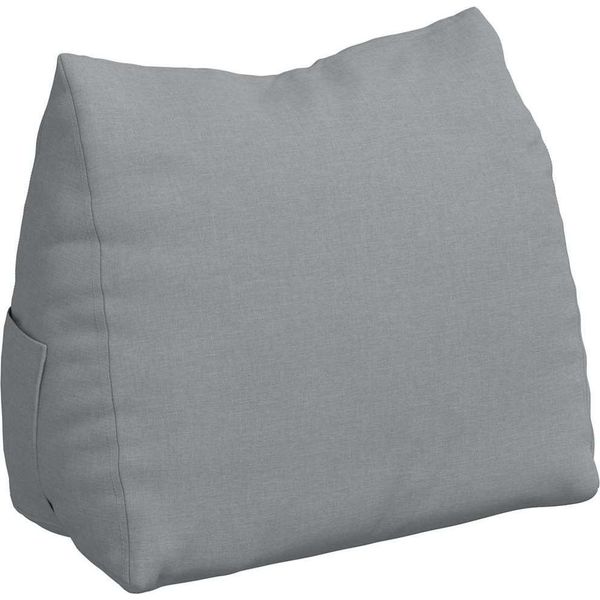 Vidaxl Cuscino Per Lo Schienale Grigio Chiaro 60 X 20 X 50 Cm In Tessuto-image