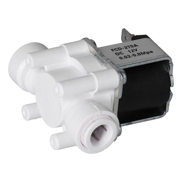 Elettrovalvola Di Plastica, Commutatore Chiuso Dei Flussi Di Ingresso, Elettrovalvola Normalmente Chiusa, Elettrovalvola 3/8In, Elettrovalvola Rapida Del Connettore, Elettrovalvola Dell'acqua-image