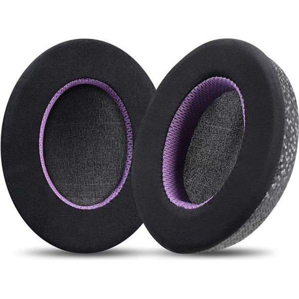 Inf Cuscinetti Auricolari In Tessuto Rinfrescante Per Cuffie Hyperx Cloud 2/3 - Nero Viola-image