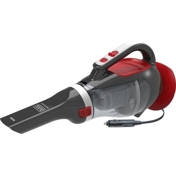 Black & Decker ADV1200 Aspirapolvere A Traino Grigio, Rosso Senza Sacco-image
