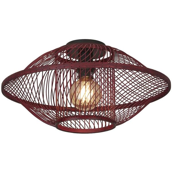 Good & Mojo Deckenleuchte "Maui", Rot (Burgund), 1, Ø 50Cm H: 25Cm, Leuchten, Deckenleuchte-image