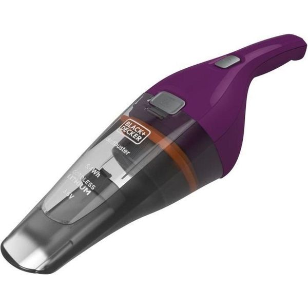 Black & Decker NVC115W Aspirapolvere A Traino Grigio, Viola Senza Sacco-image