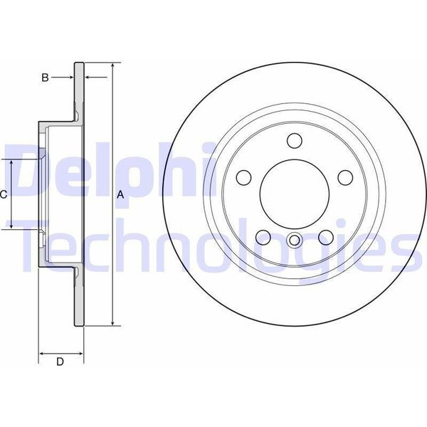 2X Disco Freno Delphi BG4916C Per Mini Countryman (R60) Paceman (R61) 50 2Mm-image