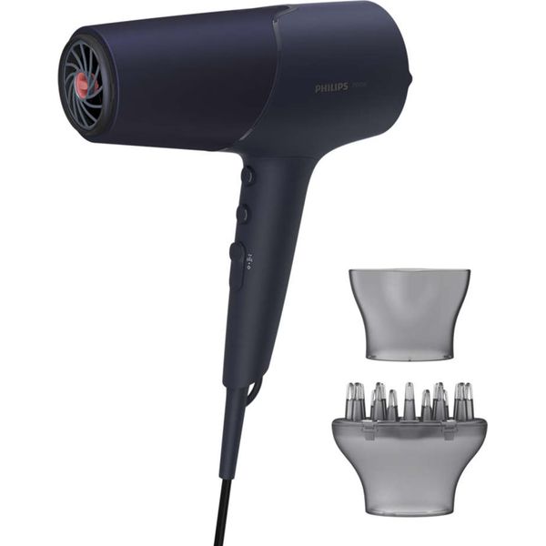 Philips | Asciugacapelli | BHD510/00 | 2300 W | Numero Di Impostazioni Di Calore 3 | Funzione Di Ionizzazione | Bocchetta Di Diffusione | Blu/Metallizzato-image