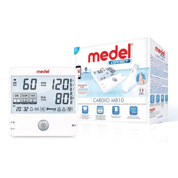 Medel Cardio Mb 10 Misuratore Di Pressione Da Spalla Con Bluetooth Ed Ecg-image