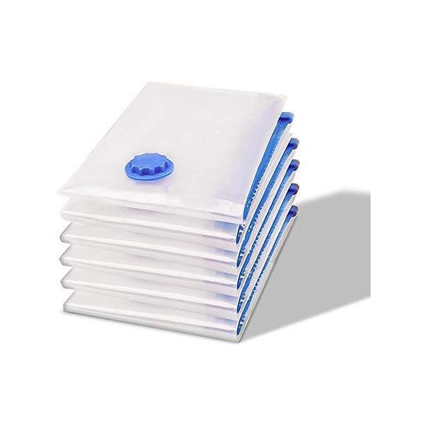 Set Di Sacchetti Sottovuoto Karpal - 6 Sacchetti 80X120 Cm 90% Salvaspazio, Sacchetti Per Indumenti Riutilizzabili, Sacchetti Sottovuoto Per Biancheria Da Letto-image