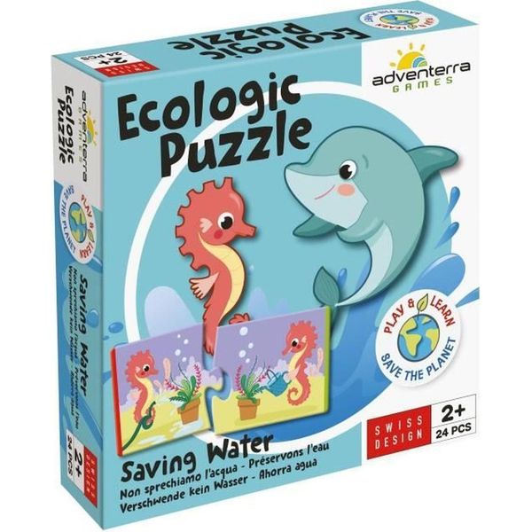 Educational Games - Geomag - Ecologic Puzzle Saving Water - Educational Mini Puzzles - Water Conservation-image