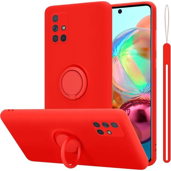 Cadorabo Cover Per Samsung Galaxy A51 4G / M40S Cover Protettiva In Rosso Custodia Per Cellulare Tpu Case Cover-image