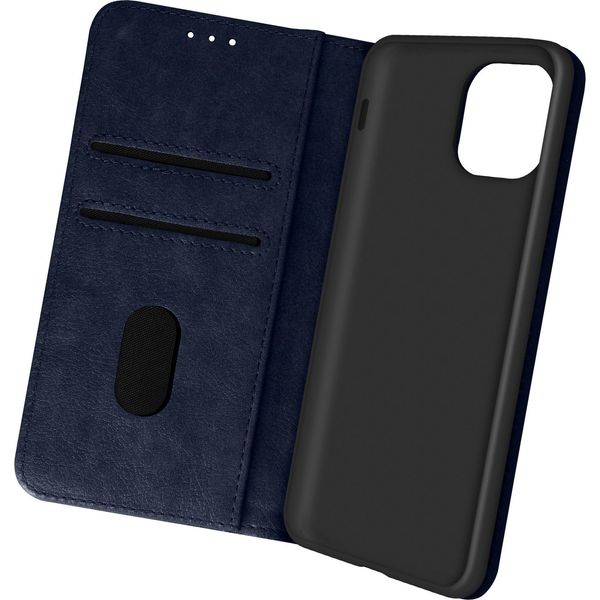 Avizar, Custodia In Pelle Finta Con Funzione Di Supporto Per Apple Iphone 13, Blu-image