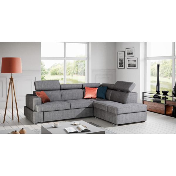 Funzione Letto Tessuto Divano Ad Angolo Divano A L Divano Design Divano Rivestimento Tessile Moderno-image
