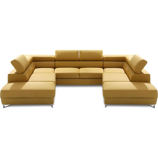 Soggiorno Paesaggio Letto Funzione Tessuto Divano Angolare Divano A U Divano Design Divani Tessili-image