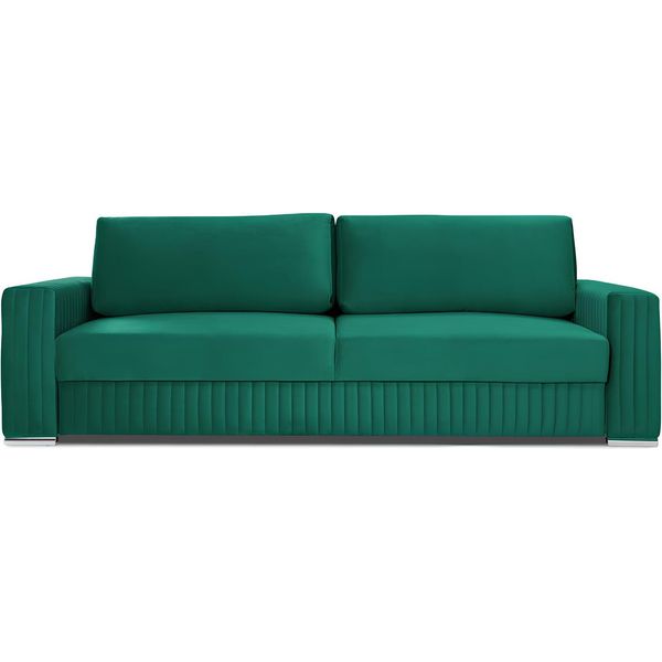 Divano 3 Posti Divano Design Imbottitura Tessuto Moderno Funzione Letto Tre Posti-image