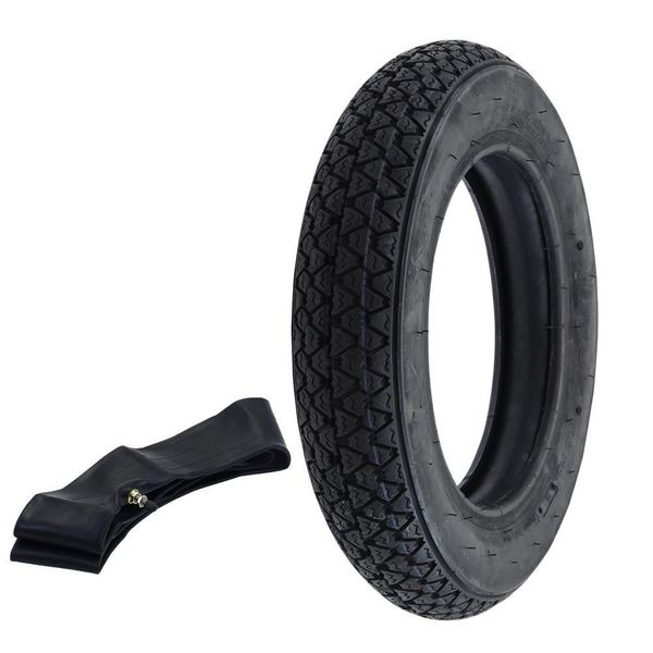 Set Pneumatici + Camera D'aria Vee Rubber 3.00 - 10 50J Tt VRM054 VRM-054 Piaggio Vespa-image