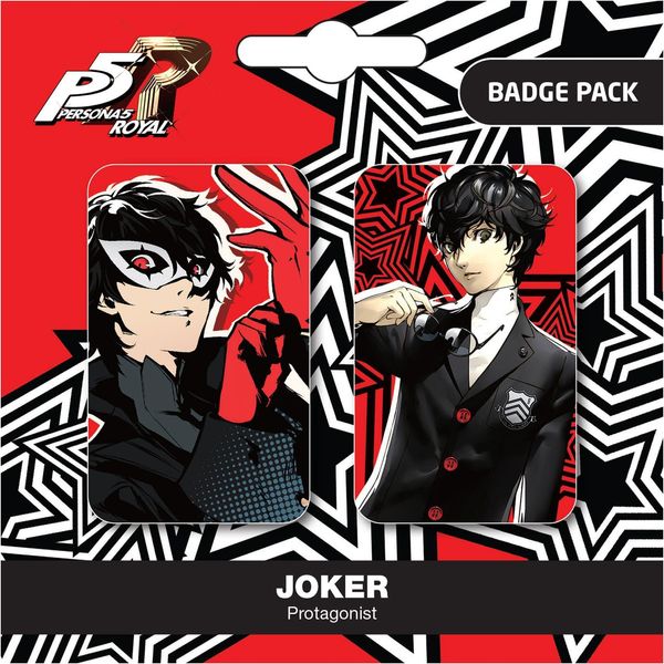 Zestaw Odznak Metalowych Persona 5 Royal - 2 Sztuki-image