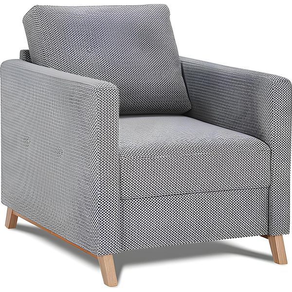 Design Poltrona Club Lounge Chair Divano Imbottito 1 Posto Relax Tv Girevole Nuovo-image