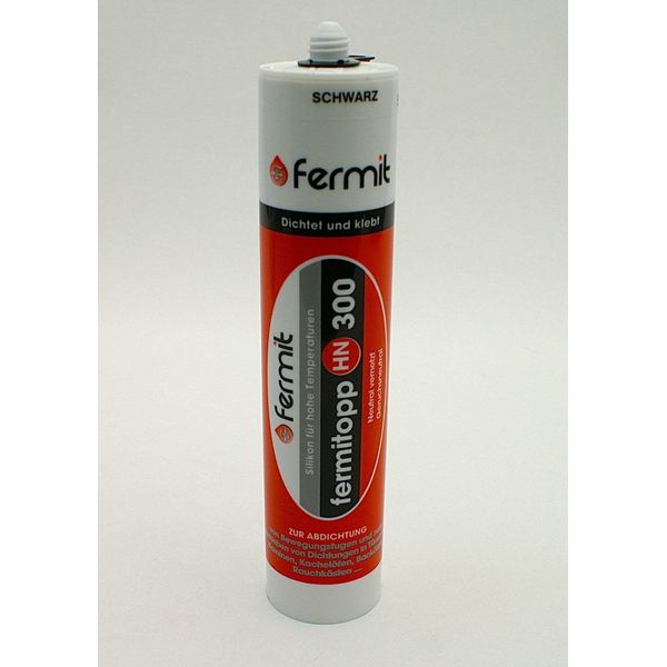 Silicone Per Alte Temperature 250°C Resistente Al Calore Cartuccia Nera-image