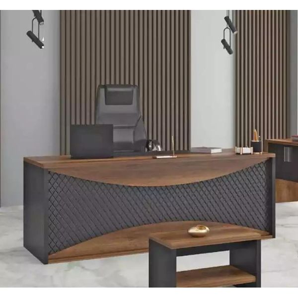 Scrivania Marrone Scrivanie Mobili Per Ufficio Scrivania Direzionale 200X90-image