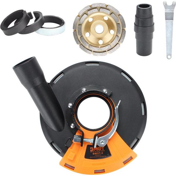 Jopassy Cuffia Di Aspirazione Senza Polvere 125Mm/5Inch Cuffia Di Protezione Dalla Polvere Per Smerigliatrice Angolare Universal Fanztool-image