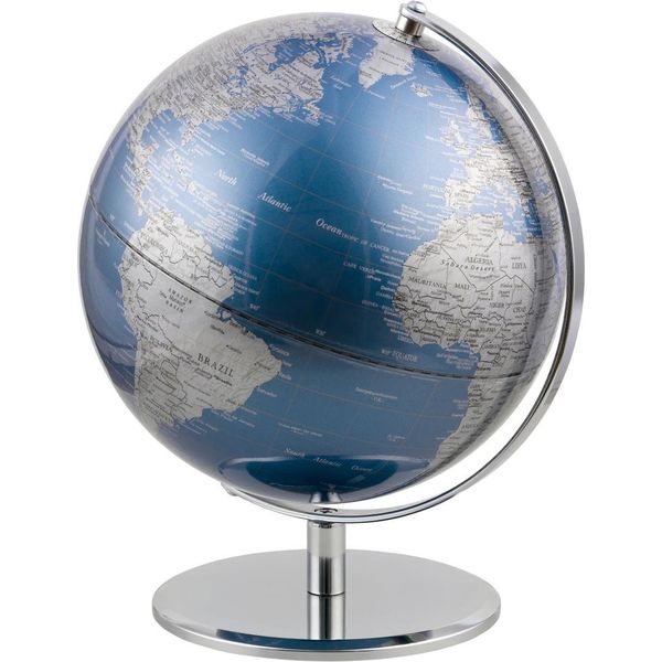 Troika G2501-MBSI/CH Troika Globus Planet Metallic-Blau, Silberfarben-image