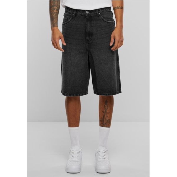 Urban Classics 90'S Heavy Denim Shorts Nero Slavato - 30-image