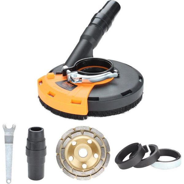 Cofano Di Aspirazione Jopassy Per Smerigliatrice Angolare 125 Mm Smerigliatrice Universale A Tazza Diamantata Per L'aspirazione Della Polvere-image