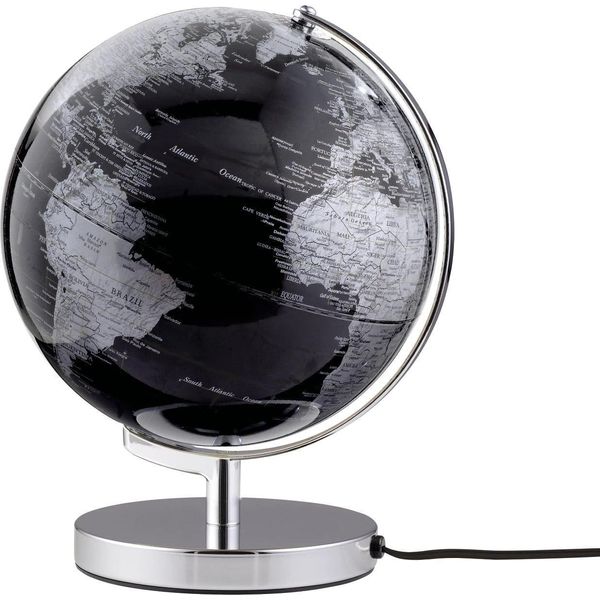 Troika G2511C-BKSI/CH Troika Globus Terra Light Schwarz, Silberfarben-image