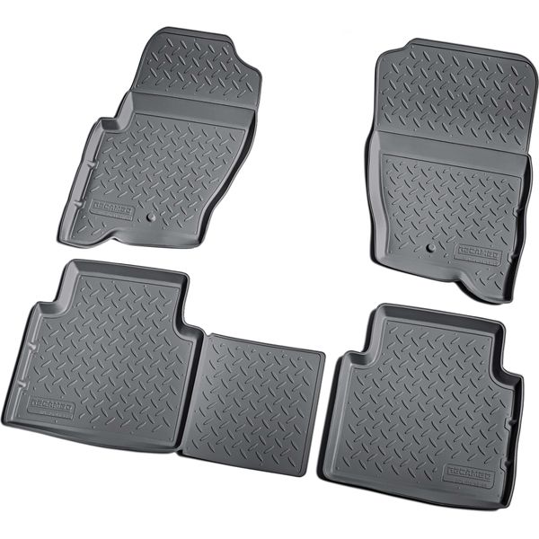 Tappetini In Gomma 3D Per Range Rover Sport I | L320, Ls | 2005-2013 | Con Bordo-image