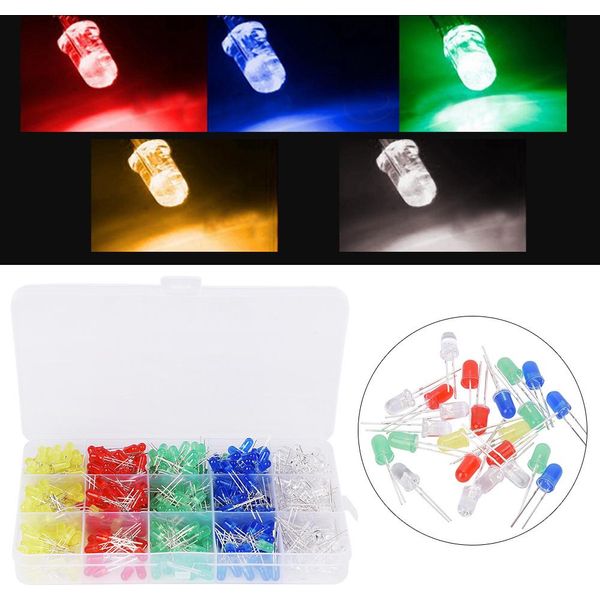 Diodo Led, Diodo A Emissione Luminosa, Diodo Assortito, Kit Di Diodi, Componente Elettronico-image