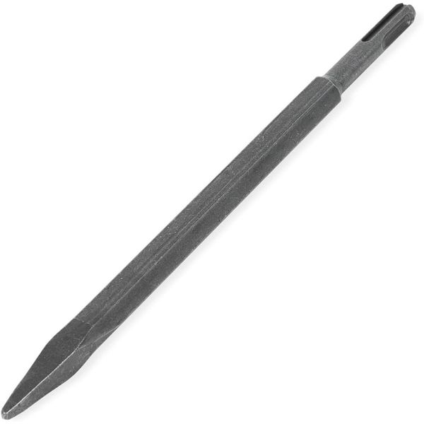 Eberth Scalpello A Punta In Metallo Duro Con Gambo Per Trapano Sds Plus, Lunghezza Totale 250 Mm, Diametro 13 Mm, Scalpello Sds Universale Per Demolizione-image