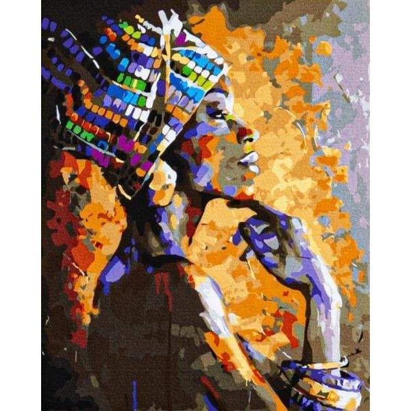 Pittura A Numeri African Soul, Su Cornice, 40X50Cm, 801023901-image