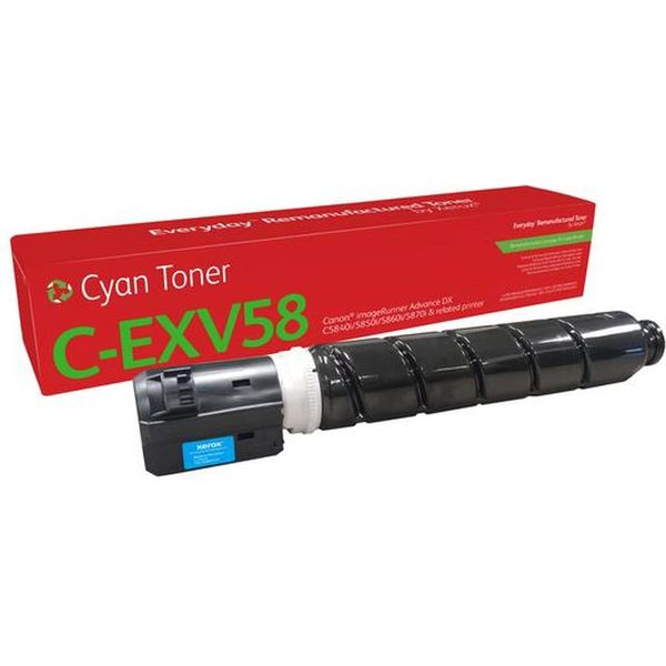 Xerox 006R04924 Toner Xerox Rigenerato Ogni Giorno Canon C-EXV58 Ciano-image