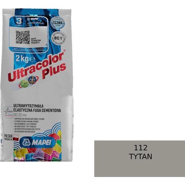 Stucco Per Giunti Flexfuge Mapei Ultracolor Plus 2 Kg Universale, 112 Grigio Medio-image