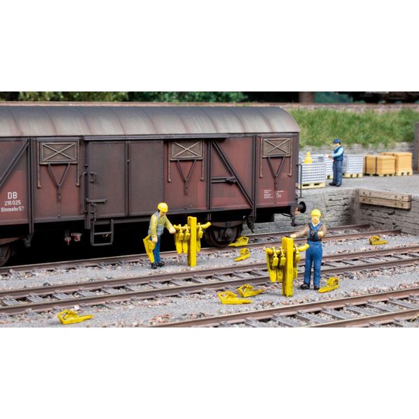 Set Di Scarpe Rallentatrici Noch®, Accessori Realistici Per Il Modellismo Ferroviario, 1:87 (H0), Ideali Per I Binari E Le Aree Di Manovra-image