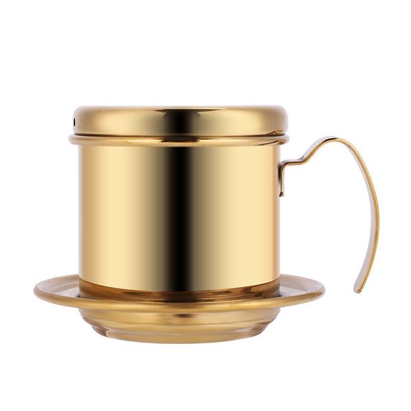 Tazza In Acciaio Inox Per Caffè Vietnamita Con Filtro A Goccia Per La Casa Golden-image