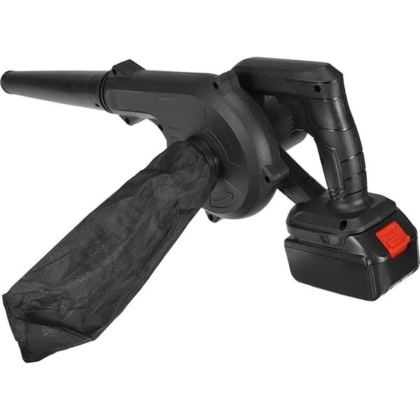 Happyment Soffiatore Elettrico Pieghevole 3 In 1 - Aspiratore E Soffiatore Di Foglie - Con Batteria - Soffiatore Da Giardino A Batteria-image