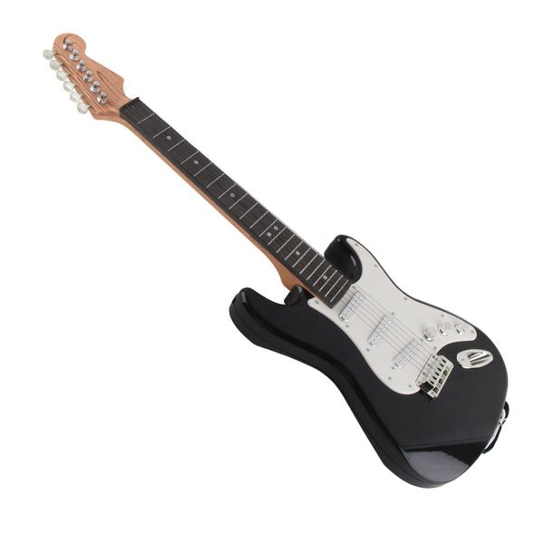 Mini Chitarra Elettrica Multifunzionale Per Bambini, Giocattolo, Strumento Musicale, Nero-image
