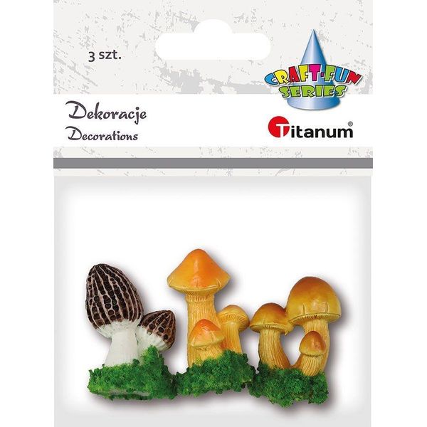 Decorazioni Mini Funghi 3 Pezzi Titanum-image