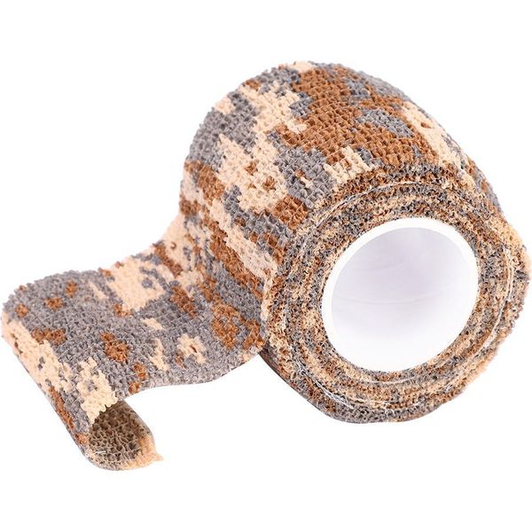 Nastro Mimetico Tattico Autoadesivo In Tessuto Non Tessuto Per Fucili, Caccia, Nastro Stealth, Deserto-image