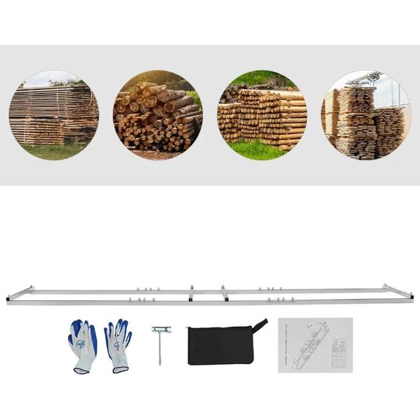 Segheria A Catena - Segheria Mobile - Barra Di Guida Da 2,7 M - Mulino A Catena - Ausilio Di Livellamento - Guida Portatile Per Il Taglio Professionale Del Legno-image