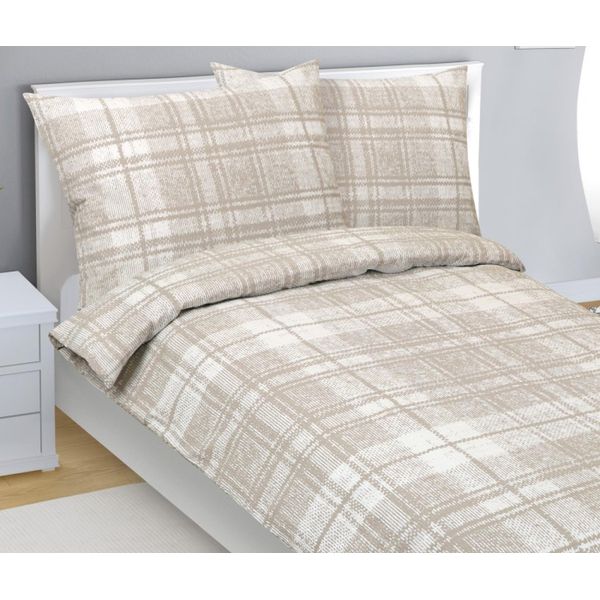 Crepe Di Lino - Beige, Bianco - 140X200, 70X90-image