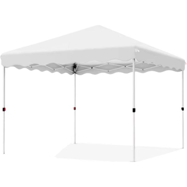Zyrell Gazebo Pop-Up Paviljoen - 3X3?M - Impermeabile E Uv 50+ - Incluso Sacchetto Di Stoccaggio - Bianco - Per Giardino, Terrazza Ed Eventi All'aperto-image