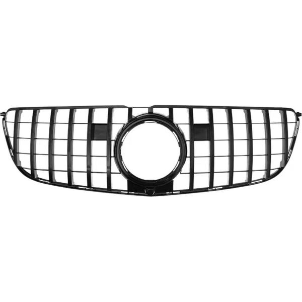 Paraurti Anteriore Griglia Gt Per Mercedes Classe Gls X166 (2016-2019) - Nero Lucido - Accessori Auto-image
