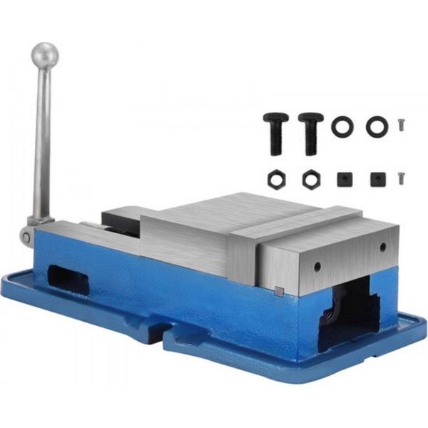 Morsa Da Banco 152 Mm - Morsa Da Banco Di Precisione - Morsa Da Banco Da Lavoro - Morsa Per Macchine Cnc/Nc - Morsa In Acciaio Di Alta Precisione-image