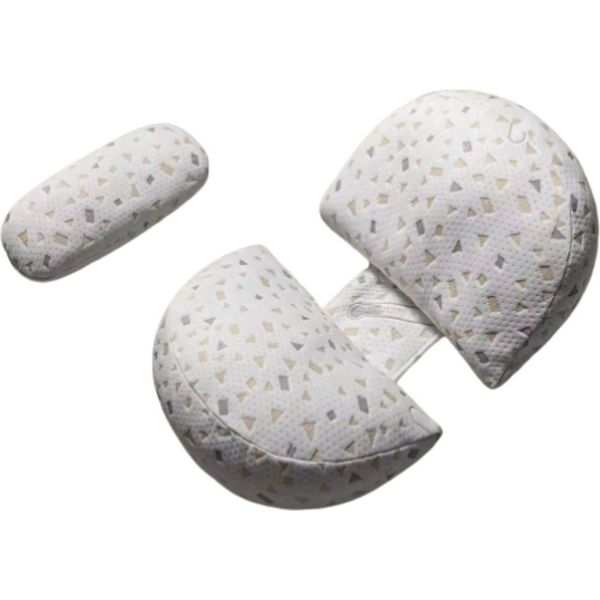 Opulence Cuscino Ergonomico Per La Gravidanza - Forma Ad H - Cuscino Per Il Corpo Regolabile - Cuscino Laterale - Cuscino Per L'allattamento - Per La Posizione Laterale - Grigio-image
