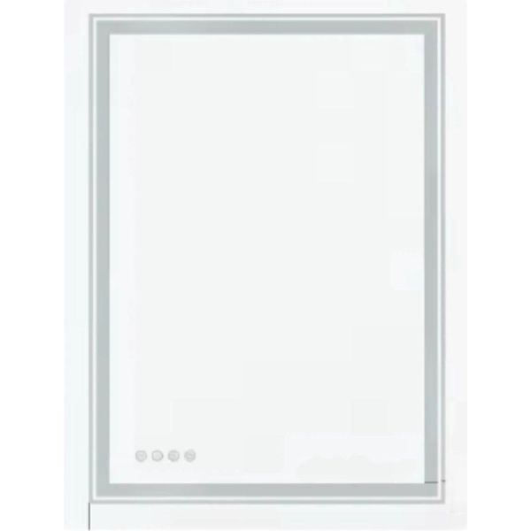 Specchio Da Bagno Luvio Fioren - Con Illuminazione Rgb - 60X80?Cm - Rettangolare - Bagno - Make-Up - Montaggio A Parete - Luce Dimmerabile-image